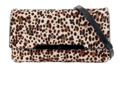 Rougissime Leopard Print Clutch, front view